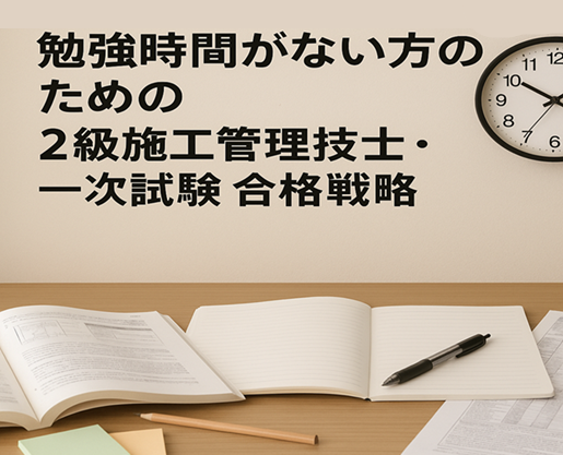 ２級施工管理技士 一次試験 勉強方法
